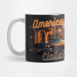 American Classic Car Inspired by the Chevy Chevelle Mug